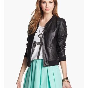 Trouvé Perforated Leather Bomber